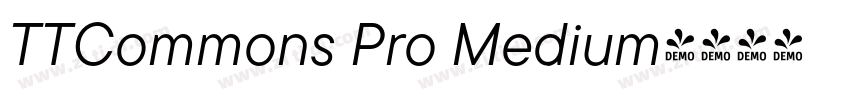 TTCommons Pro Medium字体转换